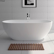 Fienza Nero 1780 Freestanding Stone Bath White ST12 hero image