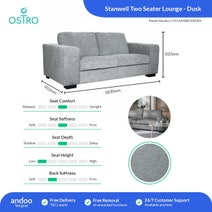 Ostro Stanwell Two Seater Lounge Dusk U1154A40BGXXDKX hero image