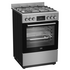 Beko 60cm Stainless Steel Dual Fuel Freestanding Oven BFCB60GMX image NaN