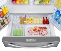 Samsung SRF679SWLS 680L French Door Fridge with Sparkling Water Dispenser hero image