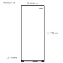 Westinghouse 425L Upright Freezer WFB4204SBL hero image