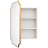 Turner Hastings Claremont 80x50 Bathroom Mirror Shaving Cabinet Brushed Brass CL405SC-BB image NaN
