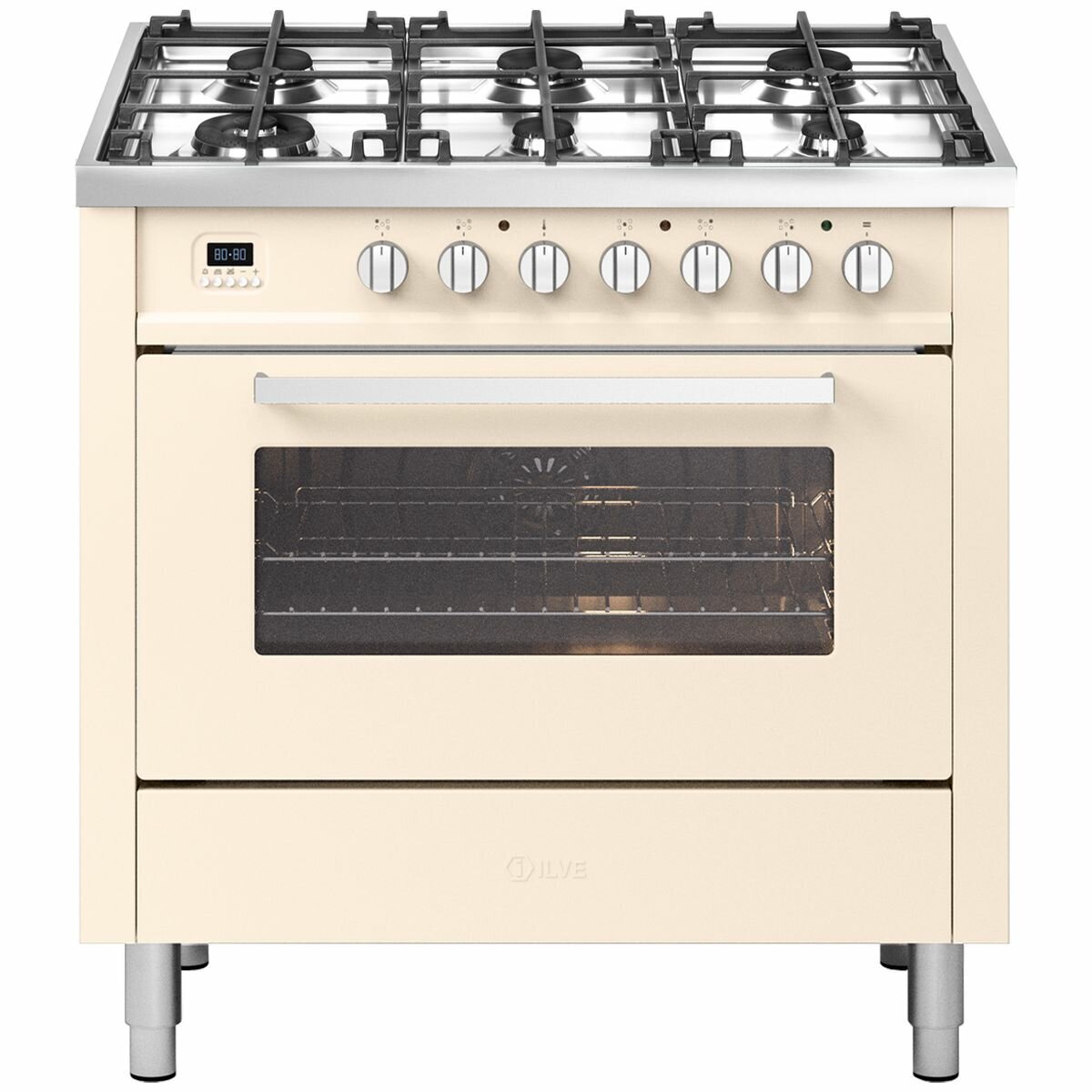 Ilve white freestanding hot sale oven