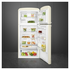 Smeg FAB 50's Style 524L Top Mount Refrigerator Cream FAB50RCR5AU image NaN