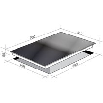 ILVE ILBV94+1 90cm Hybrid Induction Cooktop with Natural Gas Wok hero image