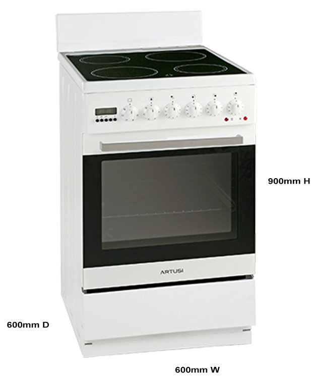 Artusi Vulcan Series 60cm Freestanding Electric Oven/Stove AFC607W image 4
