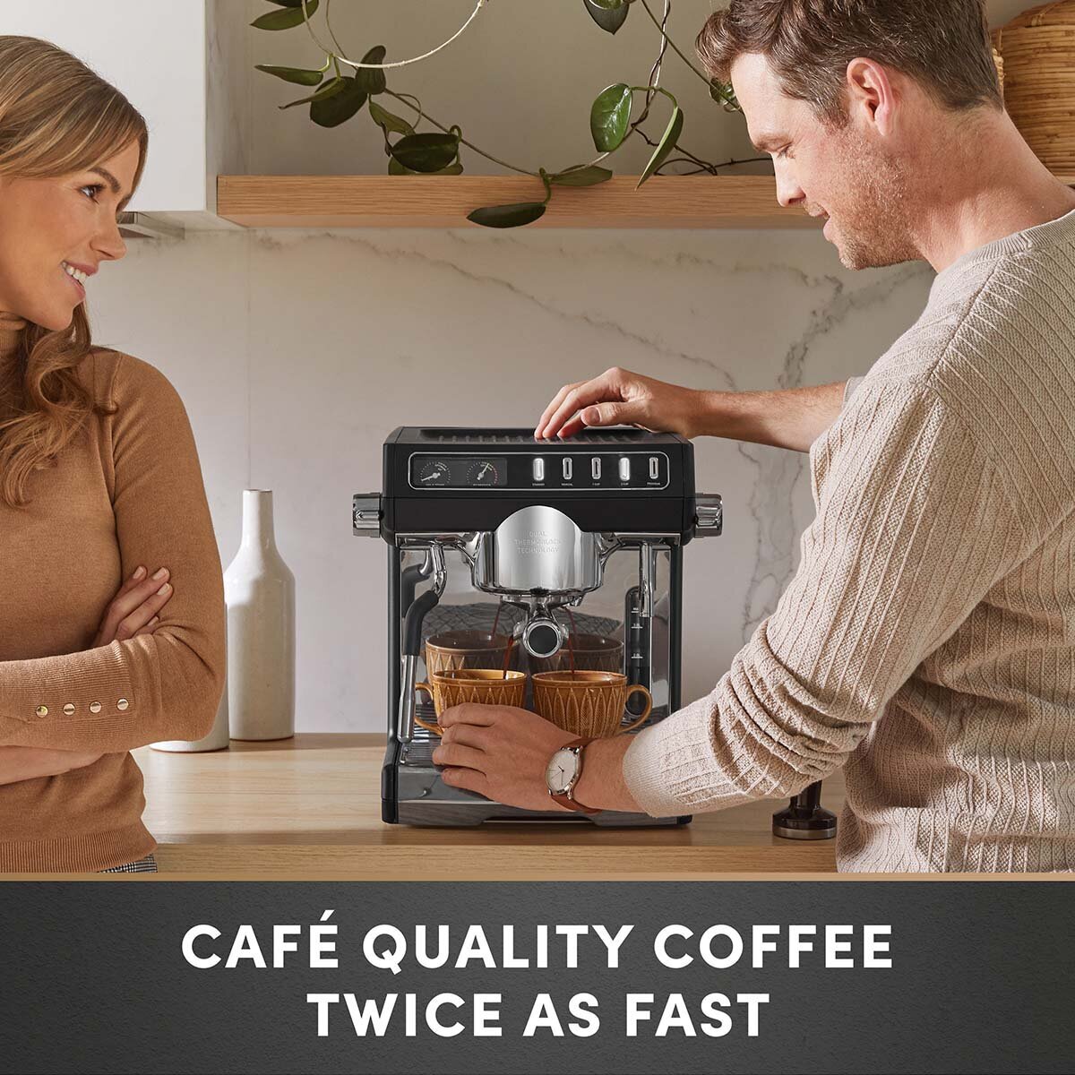 Sunbeam cafe series coffee machine top