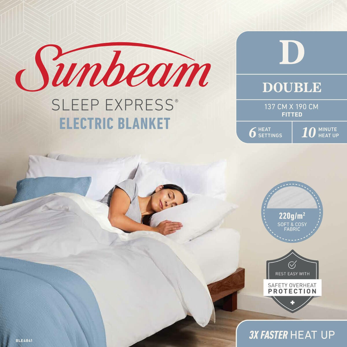 Sunbeam Sleep Express Electric Blanket Double BLE4841 | Appliances Online