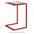 Reddie Suzy Teak Natural Top Red Metal Base Side Table CPTSZ45X40X65W1M3 image NaN