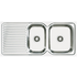 Abey EN180R Entry 1 and 3/4 Bowl Left Hand Drainer Sink image NaN
