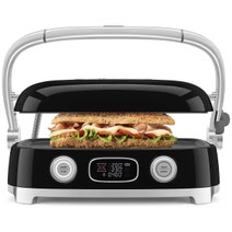 Smeg 50s Style Countertop Multifunctional Grill Black MGF01BLAU hero image