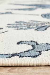 Rug Culture Seaside Extra Large White & Blue Rug 320X230CM - SSD-7777-WHT-320230 hero image