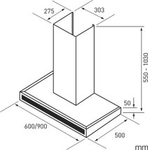 Euromaid 90cm Stainless Steel Canopy Rangehood RFT9 hero image