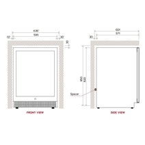 Vintec 50 Bottle Dual Zone Wine Storage Cabinet VWD050SBB hero image