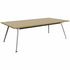 OLG Team Meeting Tables 2400x1200 Polished Alloy Frame/ New Oak Worktop OG_TT2412_PA_NO image NaN