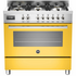Bertazzoni 90cm Professional Series Freestanding Dual Fuel Oven/Stove PRO906MFESGIT image NaN
