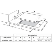Delonghi 75cm 4 Burner Life Slimline Gas Cooktop NSL475X hero image