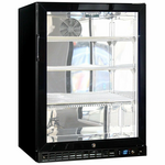 Schmick Glass Door Under Bench Bar Fridge Black SK156R-B hero image