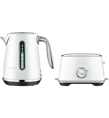 Breville kettle sale and toaster white