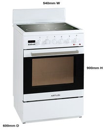 Artusi 54cm Electric White Freestanding Oven AFC547W hero image