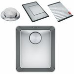 Franke Mythos 340mm Single Bowl Topmount Sink with Accessories MYX210-34FPC hero image