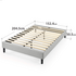 Zinus Curtis Queen Upholstered Bed Base Light Grey AU-EFPB-LG-Q image NaN