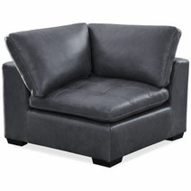 Kalona Milan Three Seater Charcoal Leather Lounge 19073-C hero image