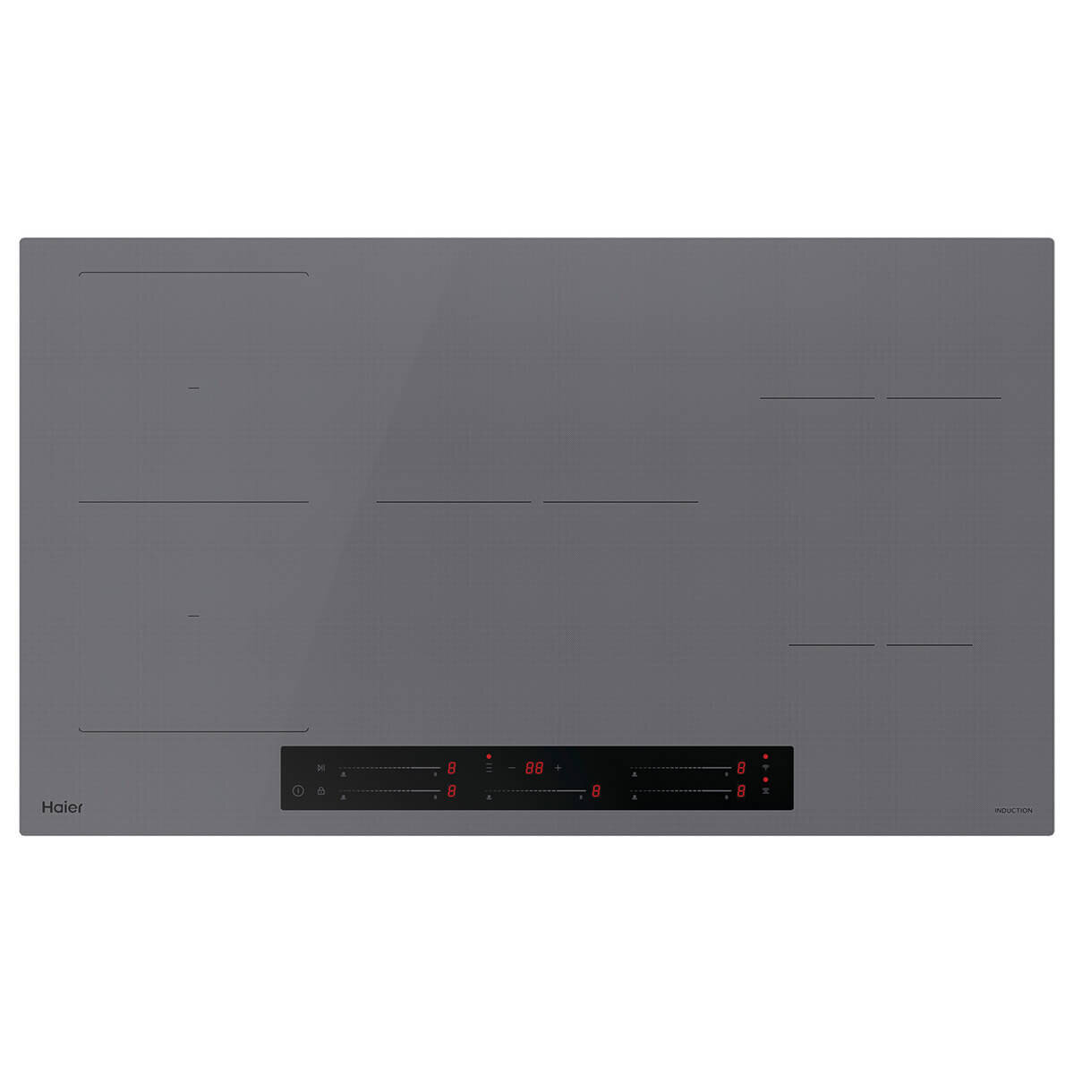Haier 90cm 500 Series Induction Cooktop Flexi Zone Grey HCI905FTG4 hero image