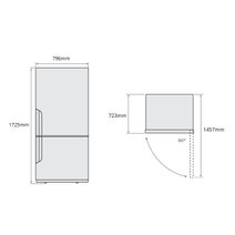 Westinghouse 496L Bottom Mount Frost Free Fridge WBE5300SC-R hero image