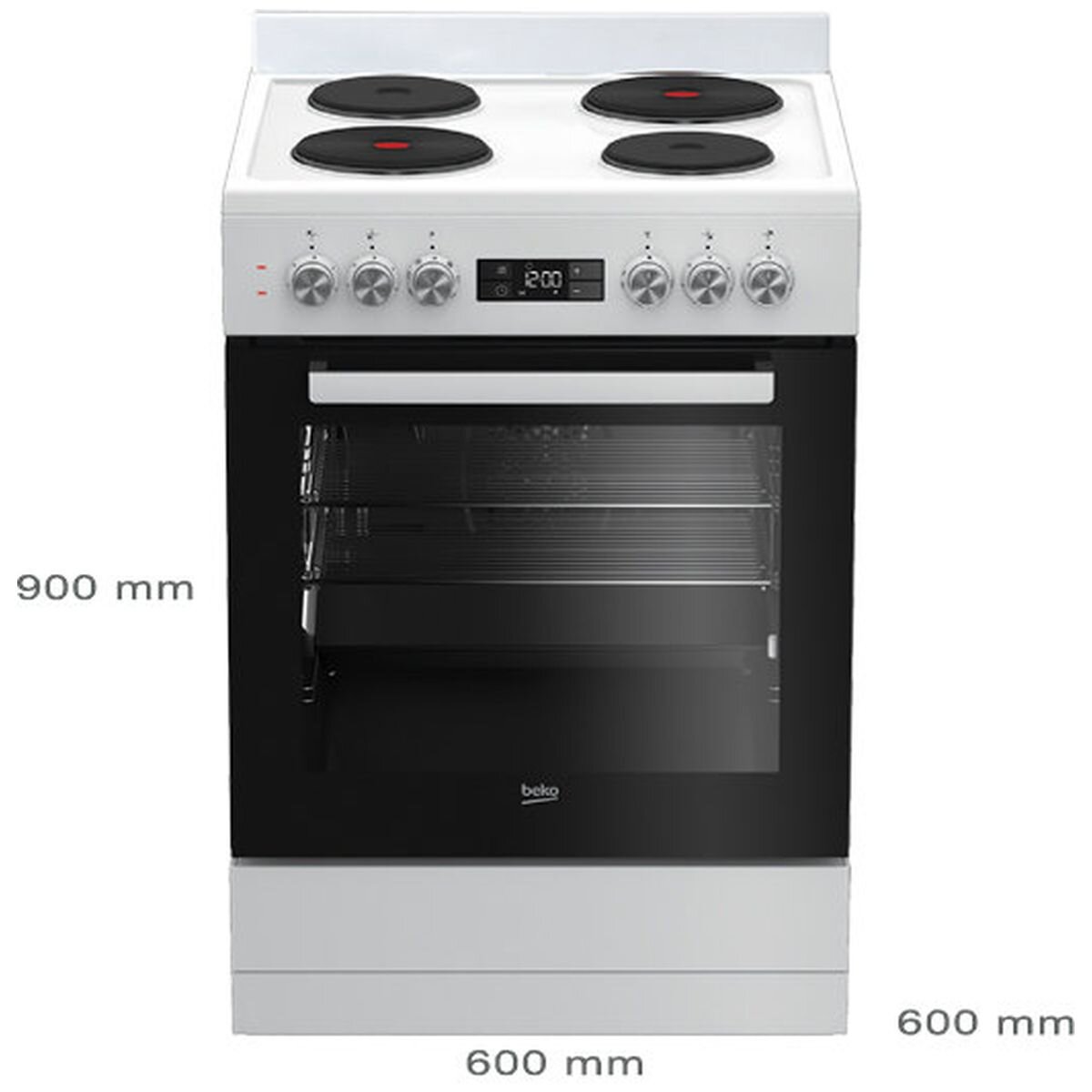 Beko 60cm Electric White Freestanding Oven BFC60EMW1 hero image