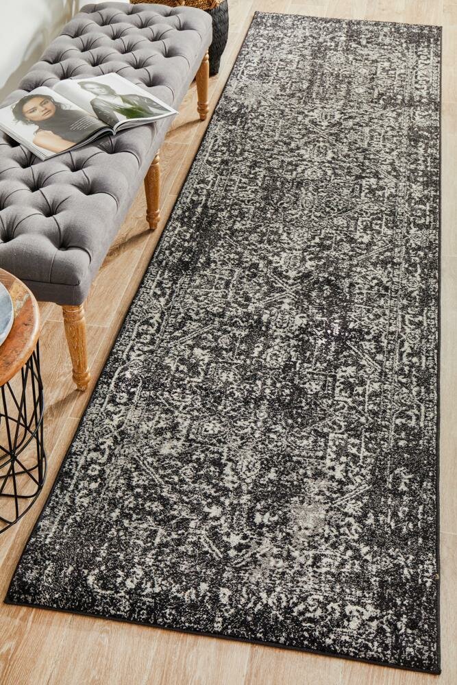 Rug Culture Evoke Large Charcoal Rug 400X80CM - EVO-253-CHAR-400X80 hero image