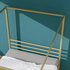 Zinus Patricia Queen Metal Canopy Bed Frame Gold AU-CPBFG-Q image NaN