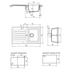 Abey TD100B Schock Typos Single Bowl with Drainer image NaN