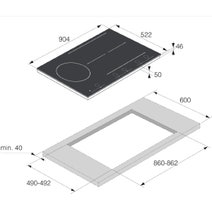 ASKO 90cm 5 Zone Induction Cooktop HID925MC hero image