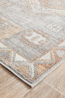 Rug Culture Mayfair Medium Grey & Peach Rug 300X80CM - MAY-CAT-GRY-300X80 hero image