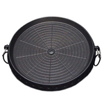 SOGA Barbecue Non-stick Grill Pan STONEBBQPLATEROUND hero image