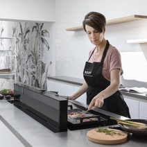 Novy 120cm Panorama Induction Cooktop with Integrated Downdraft Rangehood 142120 hero image