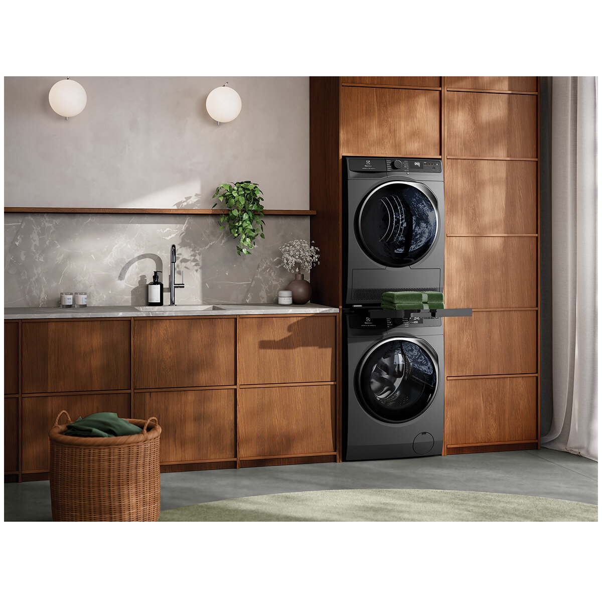 Electrolux 700 Series 12kg Front Load Washing Machine Dark Onyx EWF1243R7SC hero image