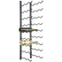 KingsBottle 27 Bottle C-Type Label Display Wall Mounted Metal Wine Rack WMRC-03D27B image NaN