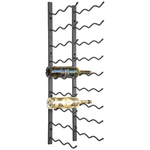 KingsBottle 27 Bottle C-Type Label Display Wall Mounted Metal Wine Rack WMRC-03D27B hero image