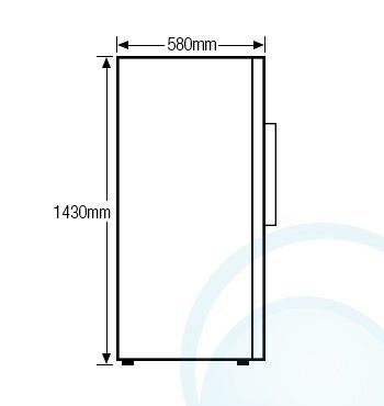 Lemair 245L Upright Fridge RS245S hero image