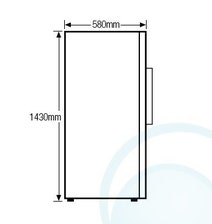 Lemair 245L Upright Fridge RS245S hero image