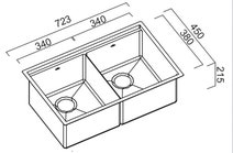 Abey PZ340D Piazza Plus Double Bowl Sink hero image