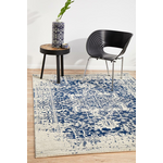 Rug Culture Evoke Large White Navy Rug 290X200CM - EVO253WNAV290X200 hero image