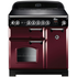 Falcon 90cm Classic Freestanding Electric Oven/Stove Cranberry and Chrome CLA90EI5CY-CH image NaN