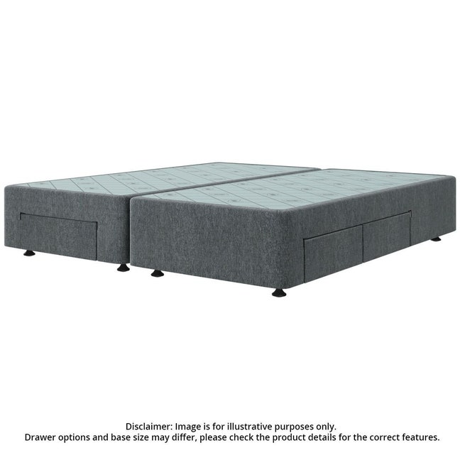 Split Runner Base Sealy Spacesaver Super Queen Split Bed Base No Drawer Charcoal SV-CHAR ...