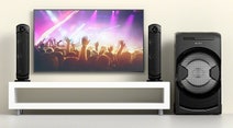 Sony MHCGT4D Mini Hi-Fi System with LED Party Speakers and Bluetooth hero image