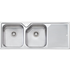 Oliveri NP671 Nu-Petite Double Bowl Right Hand Drainer Topmount Sink image NaN