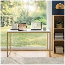 Zinus Home Office Computer Desk Gold 140cm AU-UTDDT1ZC-55G hero image