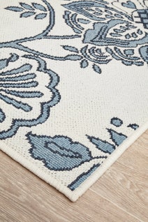 Rug Culture Seaside Extra Large White & Blue Rug 320X230CM - SSD-7777-WHT-320230 hero image